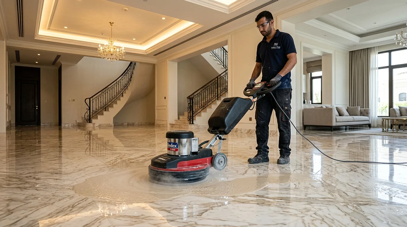 Professional Industrial Diamond Marble Floor Polishing Machine in Luxury Villa