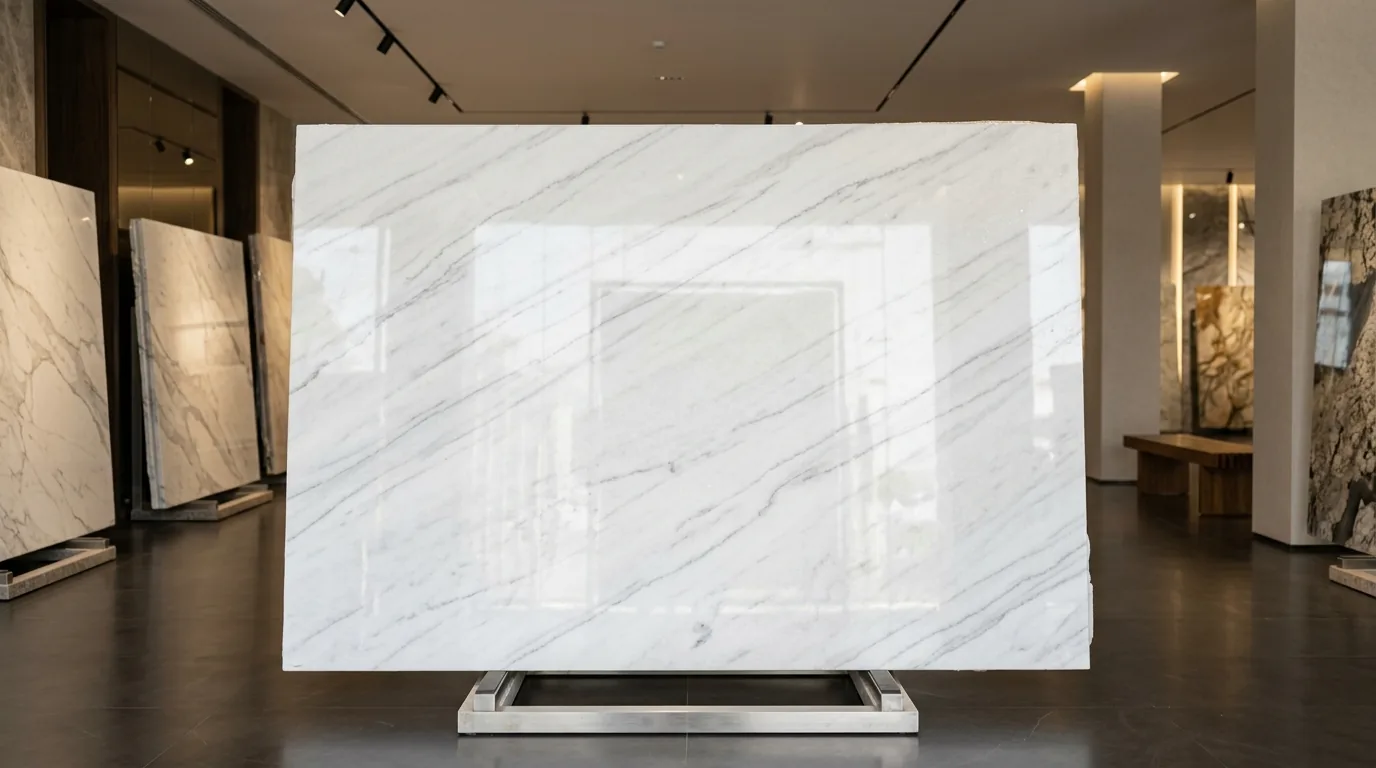 Ziarat White marble polished slab
